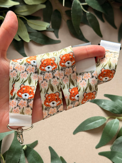 Red Panda Pansy Lanyard