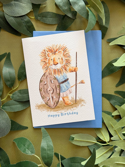 Lion Birthday Card