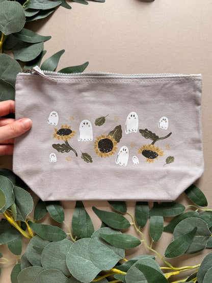 Sunflower Ghost Zip Case