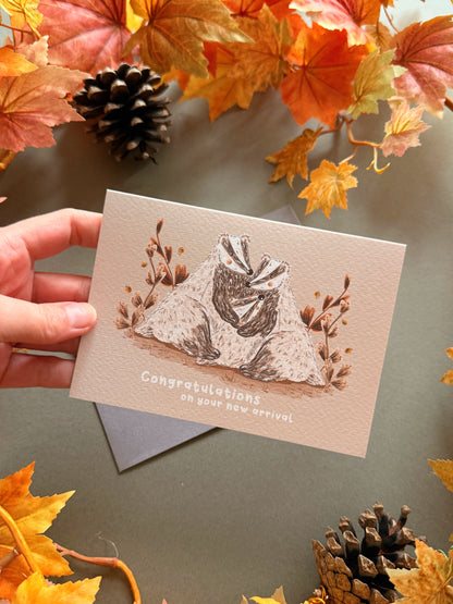 Badger New Baby Card
