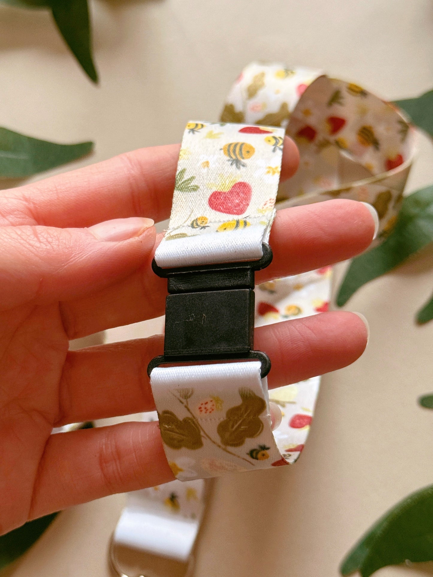 Strawberry Bee Lanyard