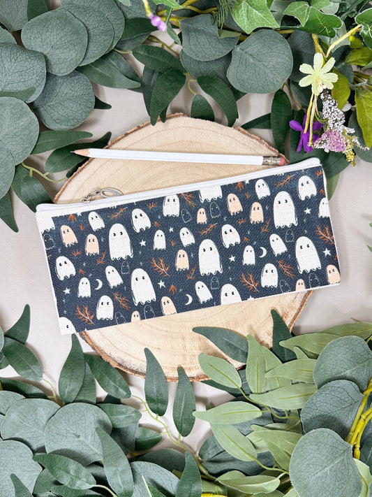 Spooky Ghost Zip Case