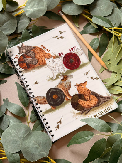 Wolf Spiral Notebook - A5