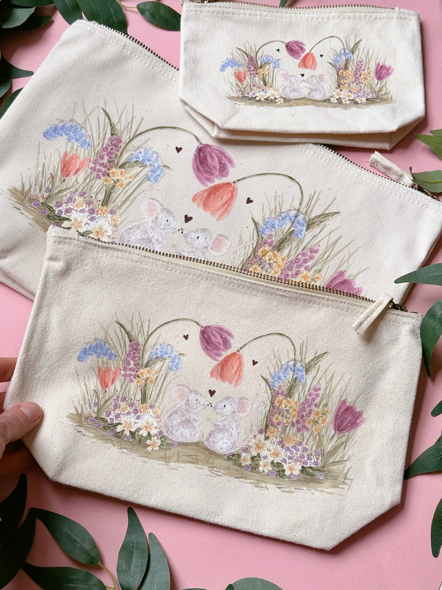 Tulip Mouse Zip Bag