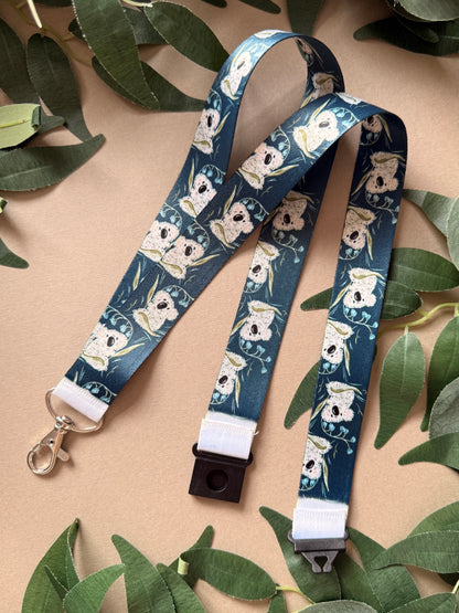 Bluebell Koala Lanyard