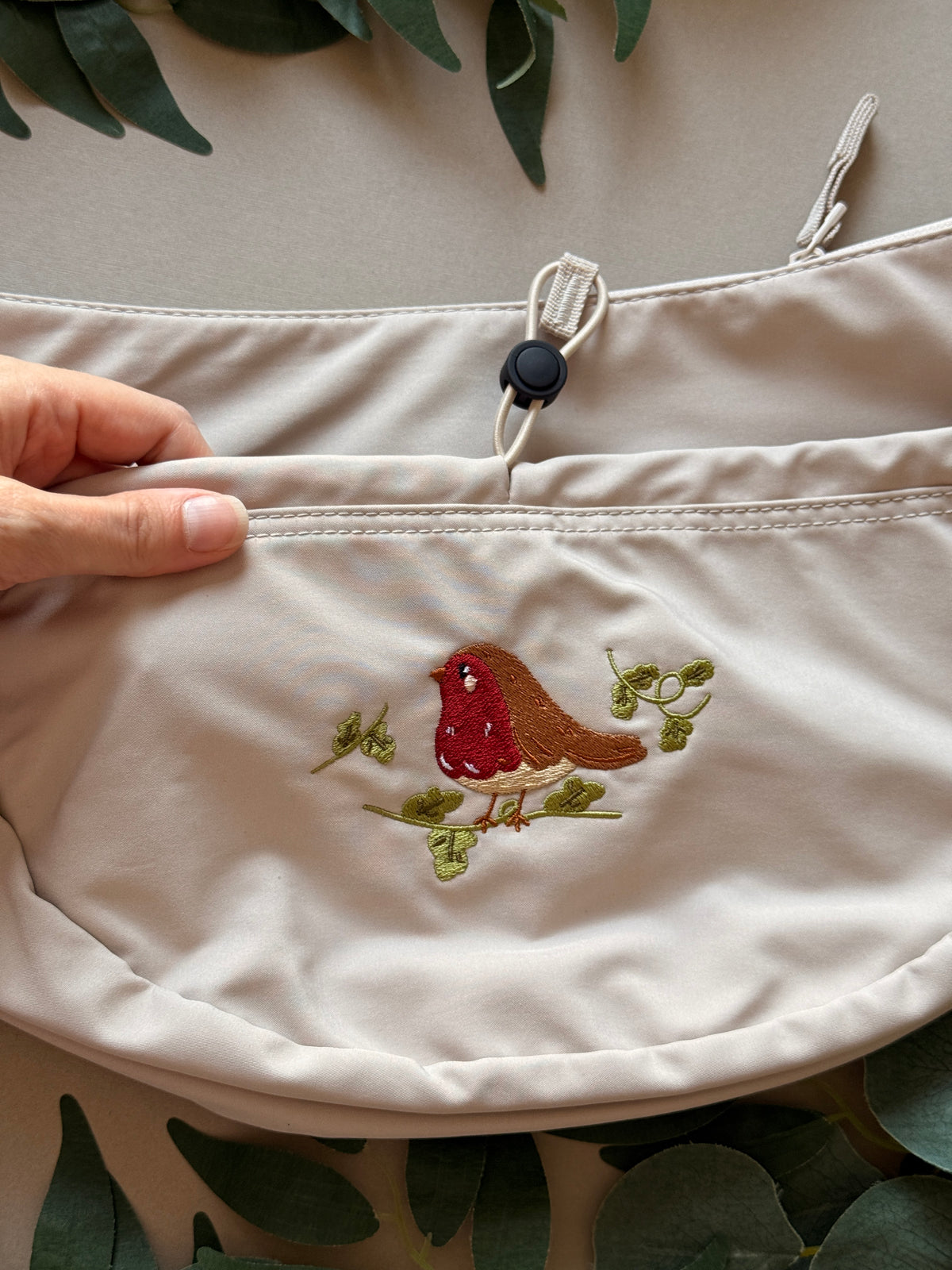 Robin Embroidered Crossbody Bag