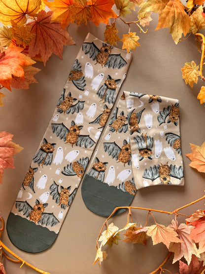 Bat Ghost Sock