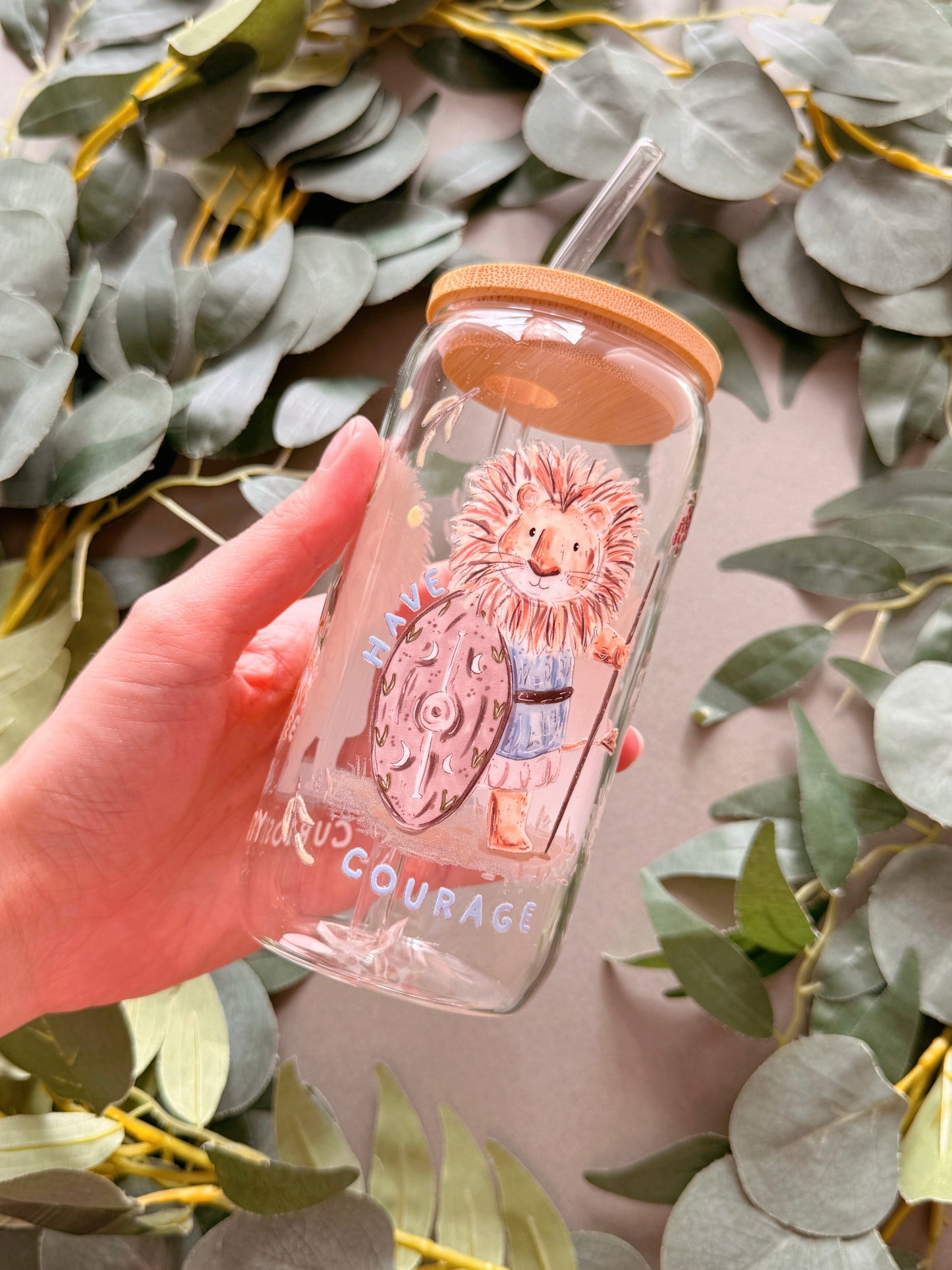 Lion Glass Tumbler