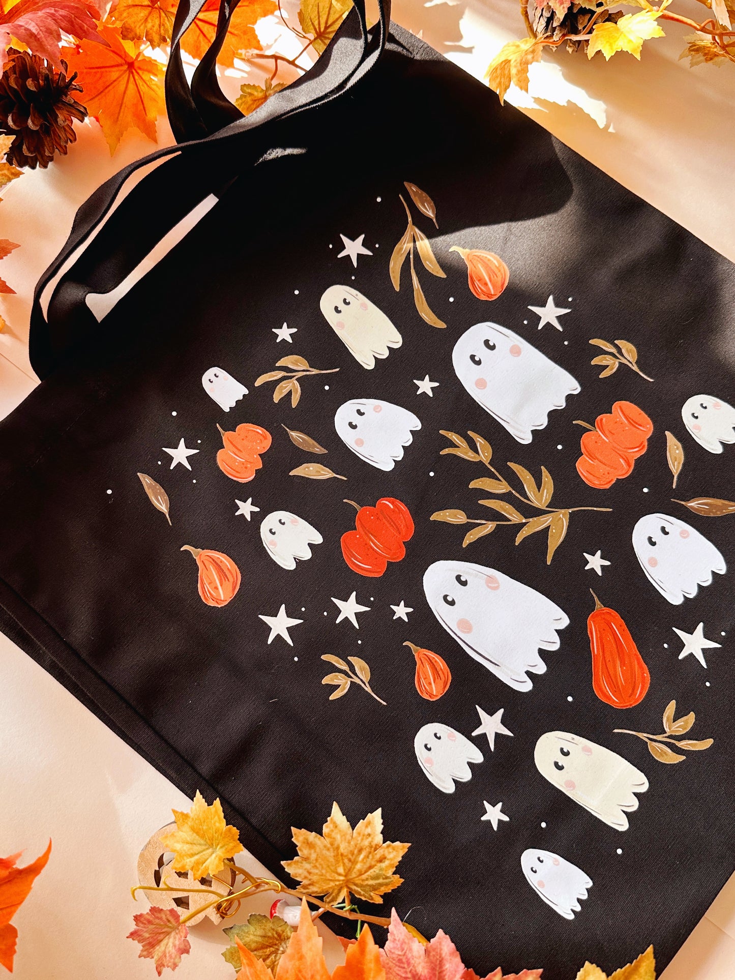 Pumpkin Ghosts Giant Tote Bag