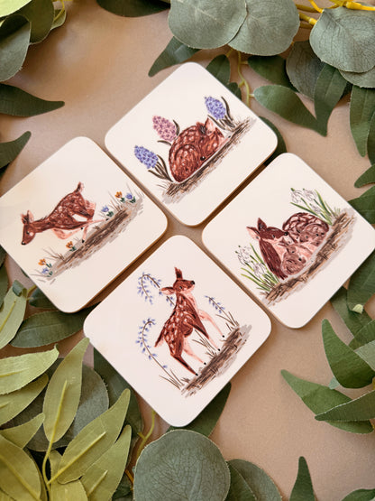Spring Deer Coaster