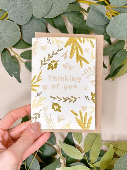 Botanical Thinking of You Card