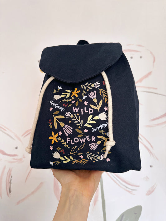 Wild Flower Rucksack- Organic Cotton