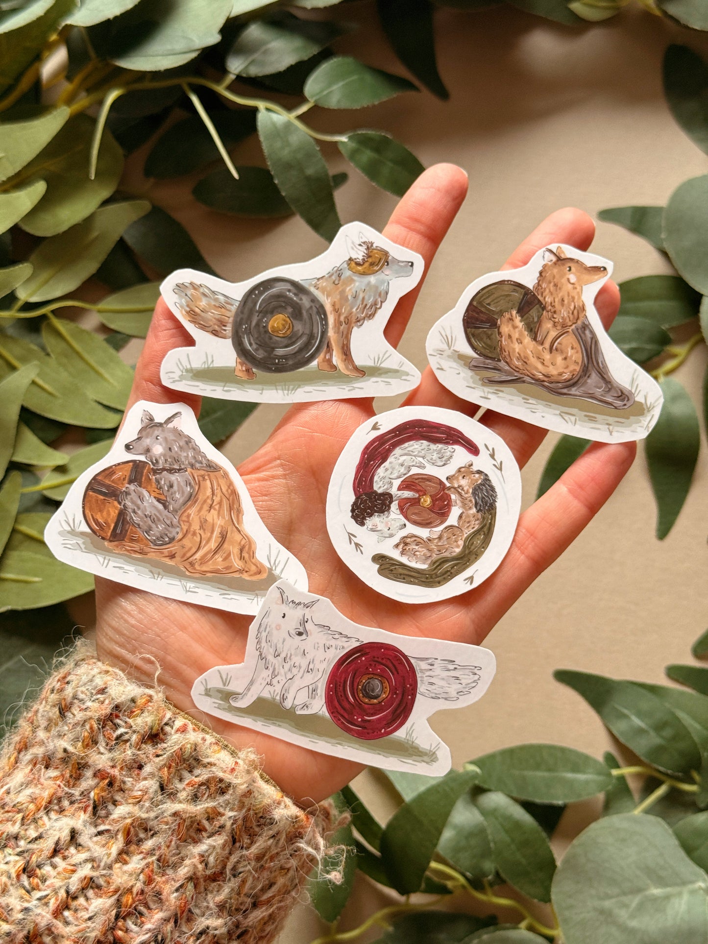 Warrior Wolves Sticker - Waterproof