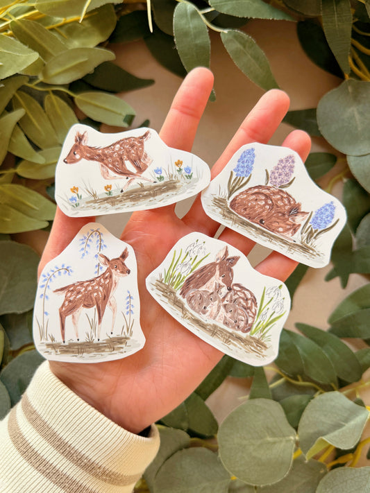 Spring Deer Sticker