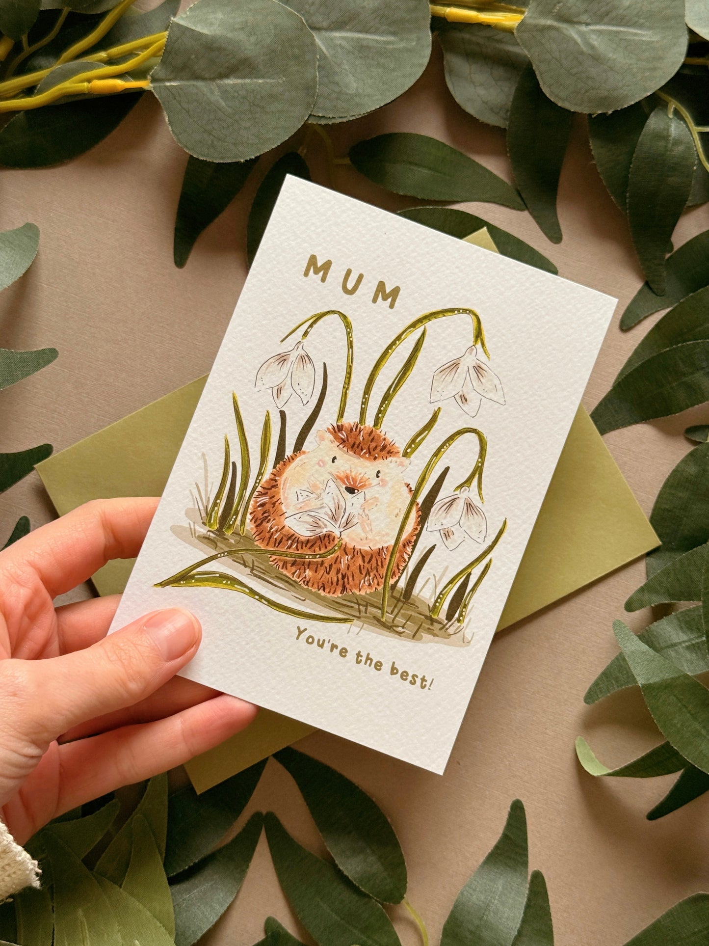 Hedgehog Mum Card