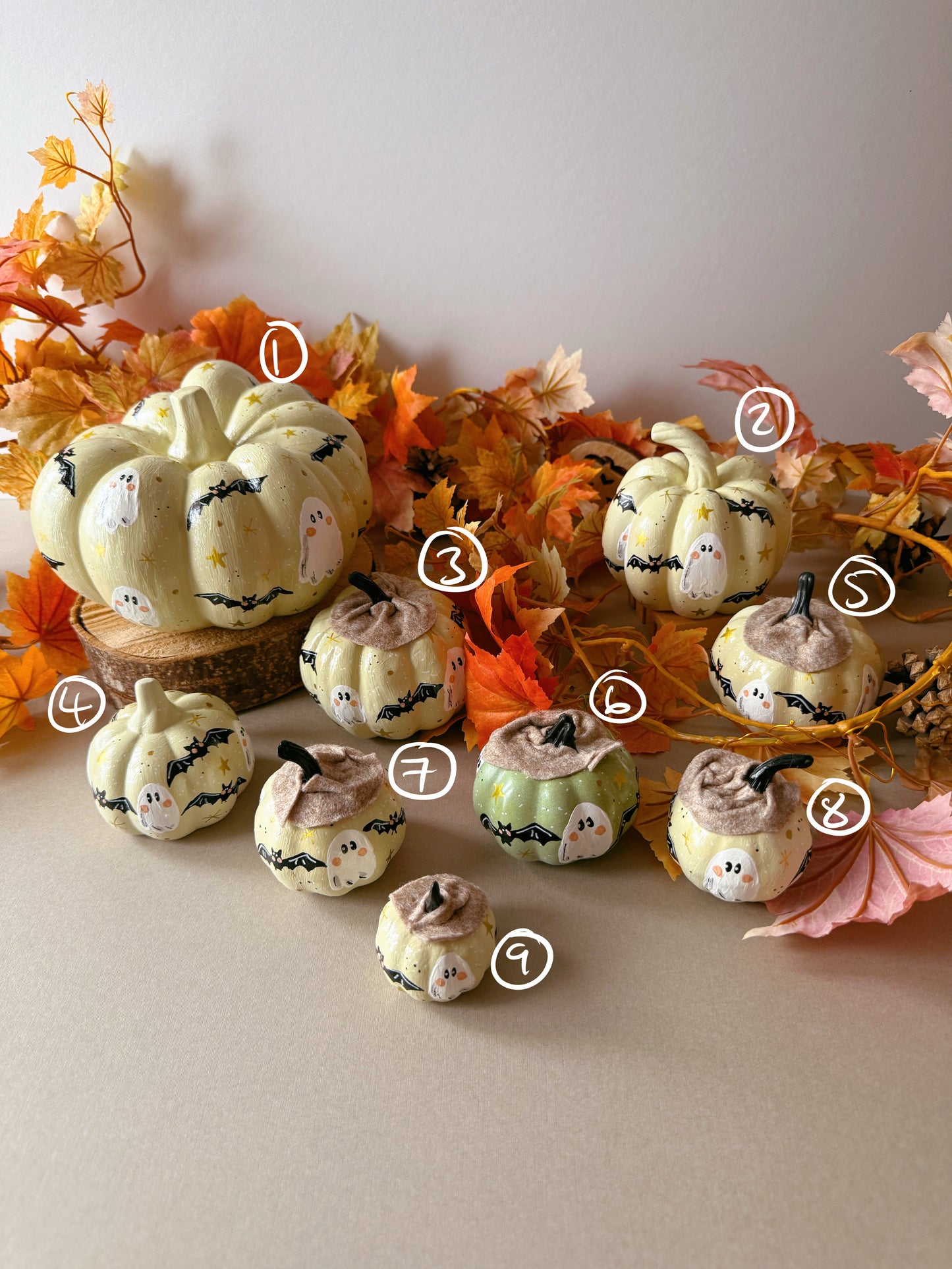 Ghost Bats Pumpkins
