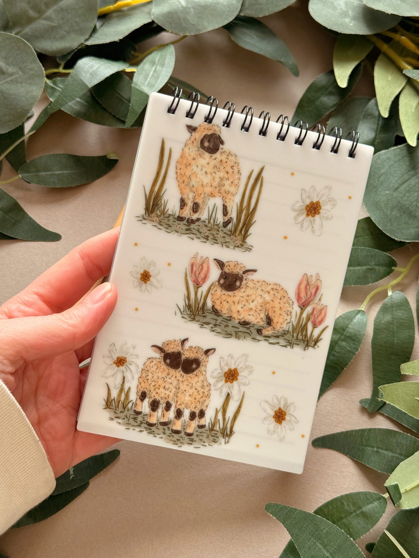 Lamb Spiral Notebook - A6