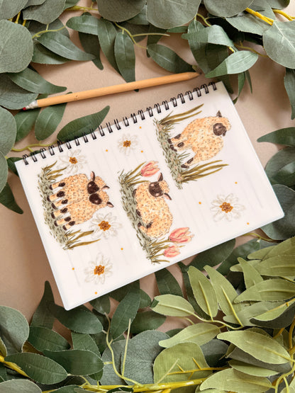 Lamb Spiral Notebook - A5