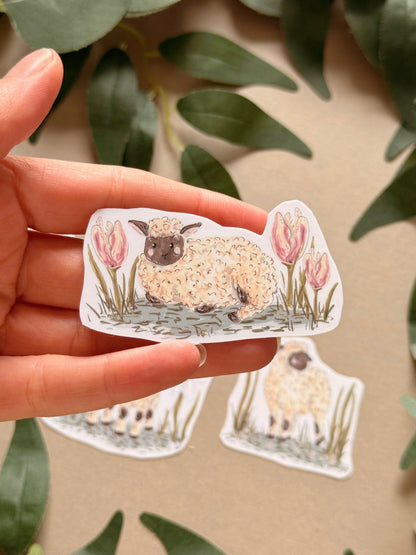 Lamb Sticker - Waterproof