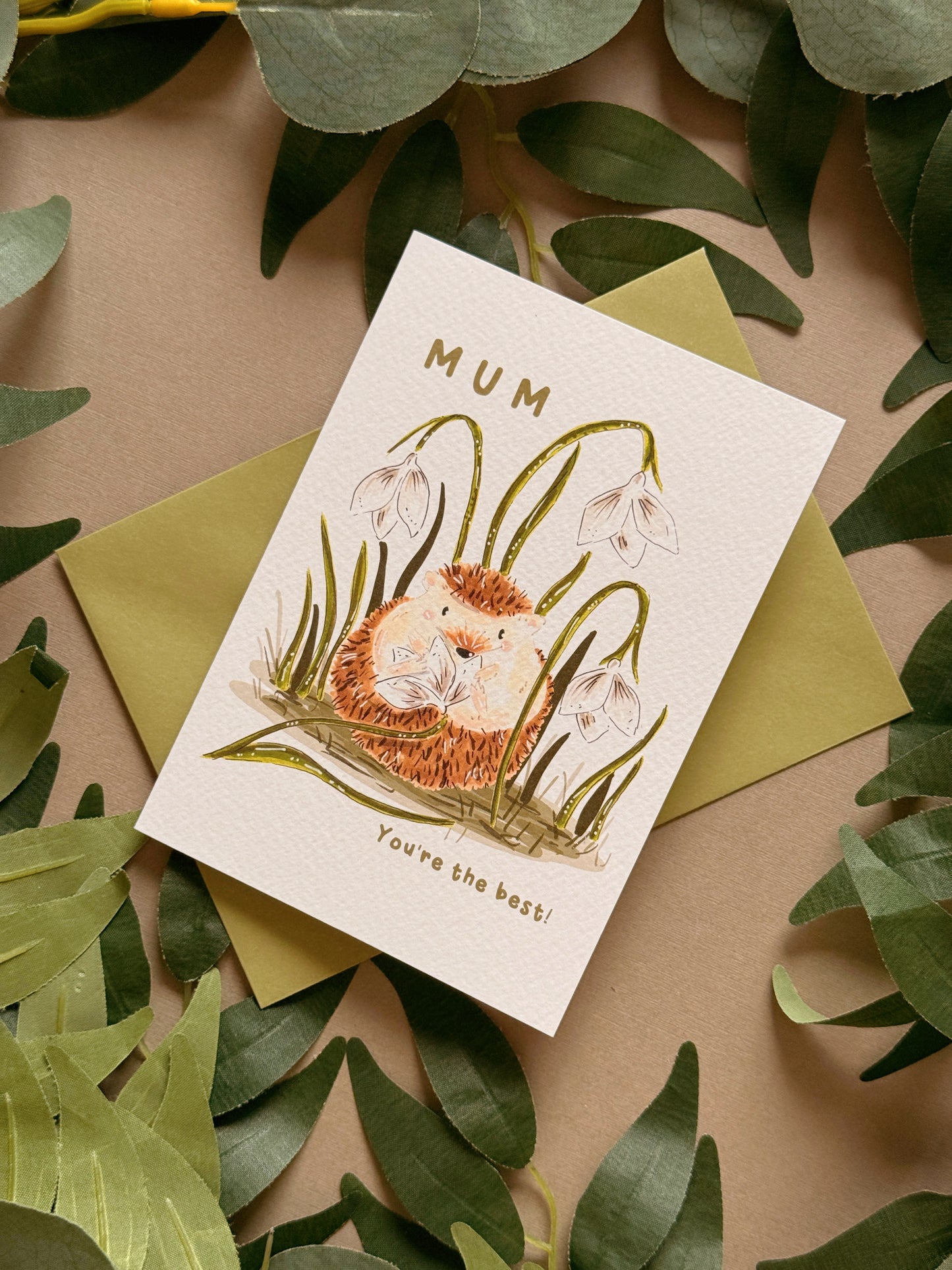 Hedgehog Mum Card