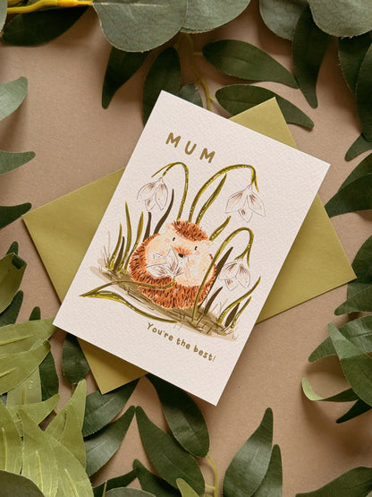 Hedgehog Mum Card