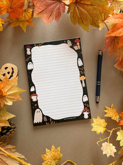 Mushroom Ghost A5 Notepad