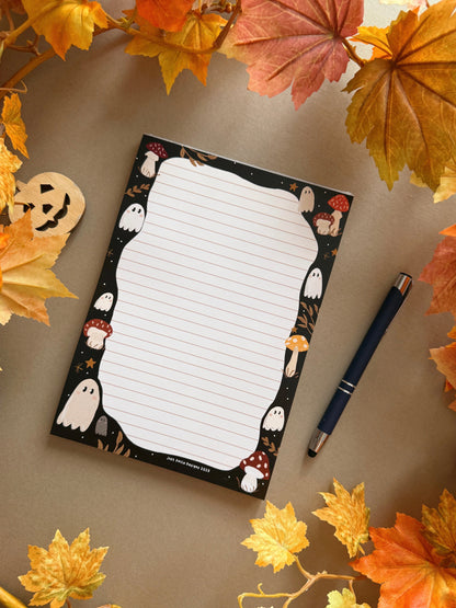 Mushroom Ghost A5 Notepad