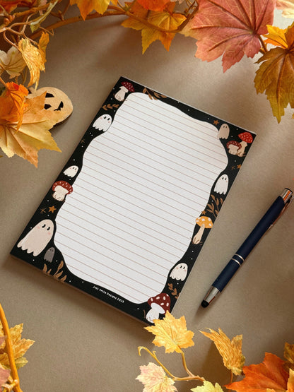 Mushroom Ghost A5 Notepad