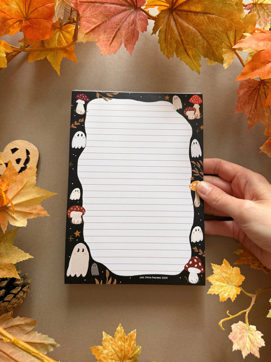 Mushroom Ghost A5 Notepad