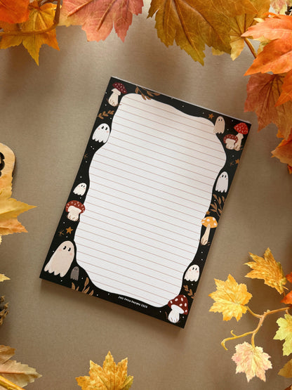 Mushroom Ghost A5 Notepad