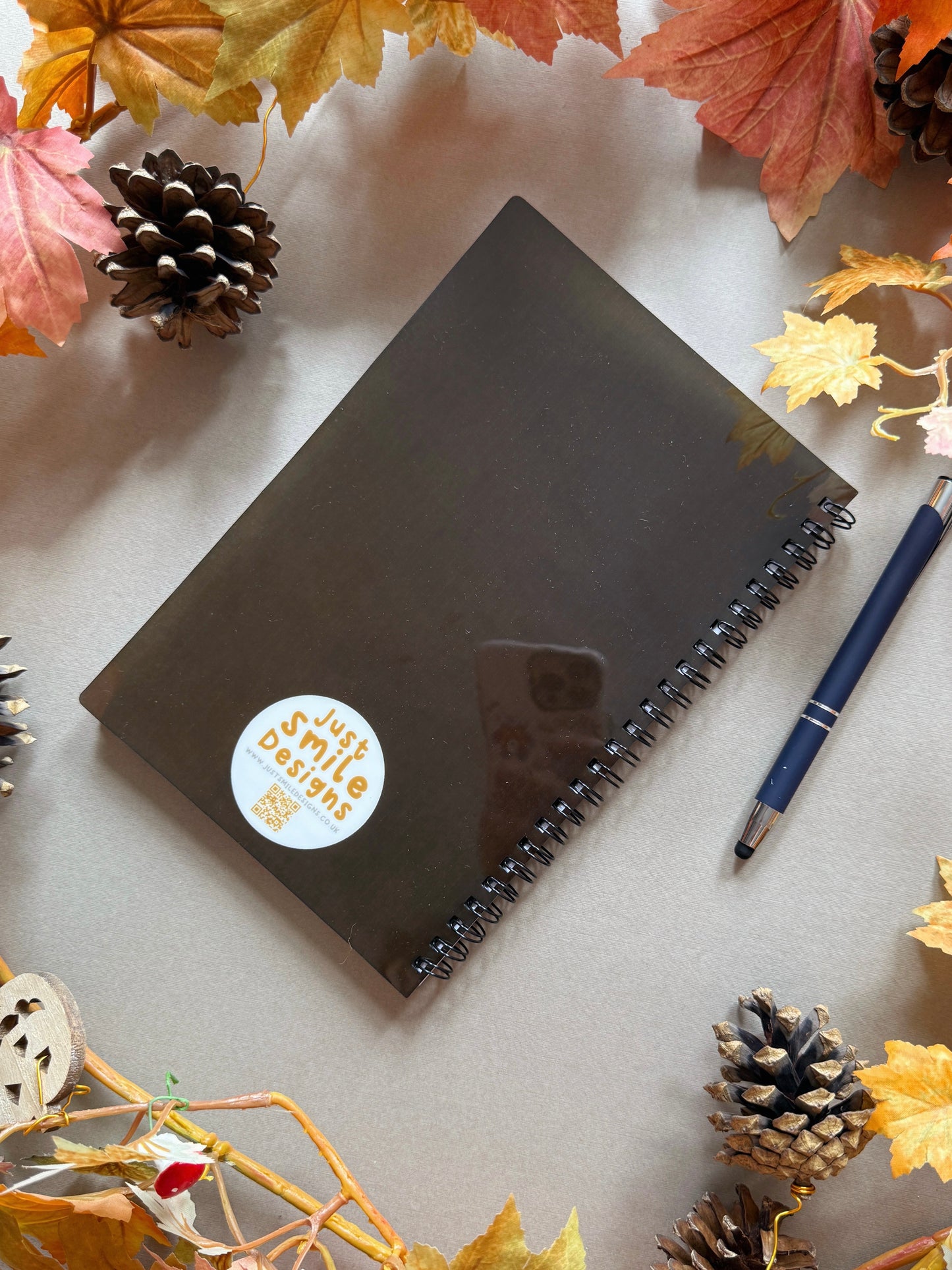 Mushroom Ghost Spiral Notebook - A6