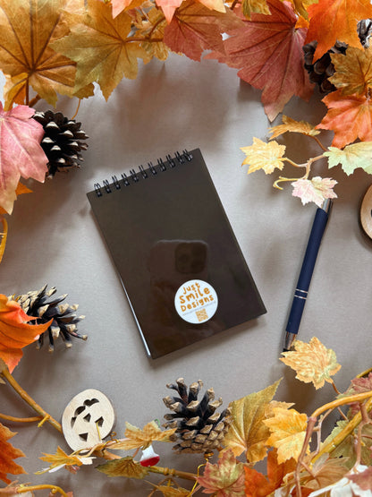 Mushroom Ghost Spiral Notebook - A6