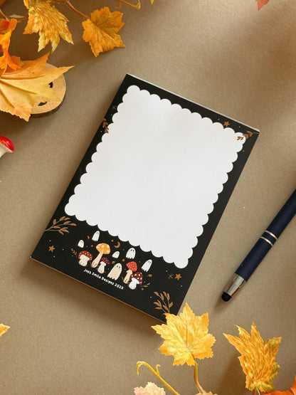 Mushroom Ghost A6 Notepad