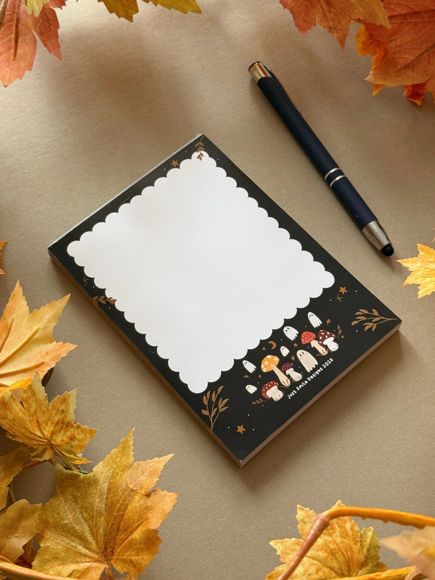 Mushroom Ghost A6 Notepad