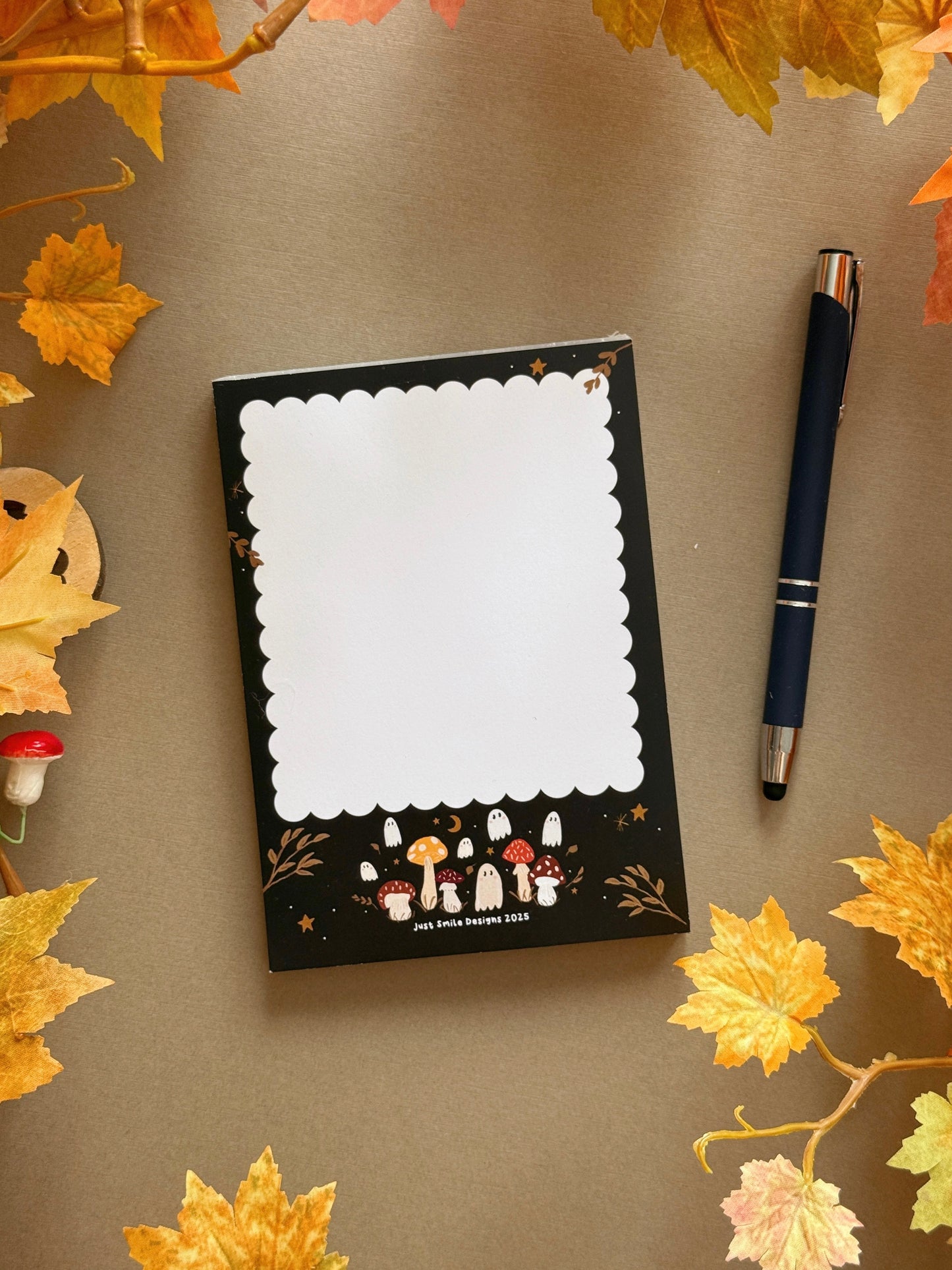 Mushroom Ghost A6 Notepad