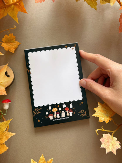 Mushroom Ghost A6 Notepad