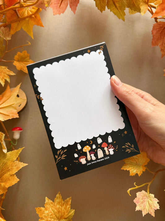 Mushroom Ghost A6 Notepad