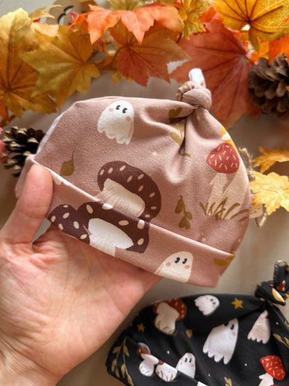 Mushroom Ghost Baby Hat