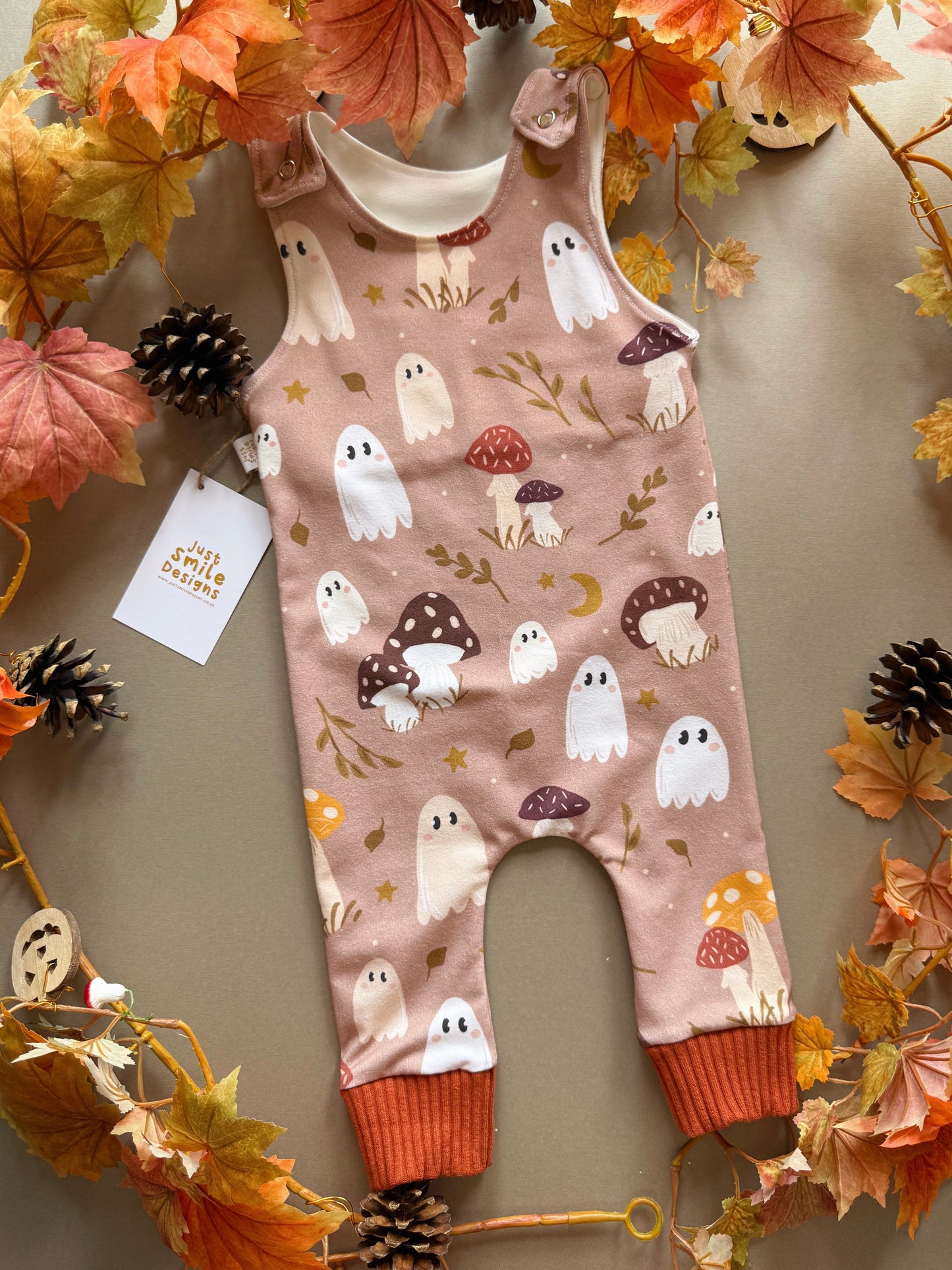 Mushroom Ghost Romper