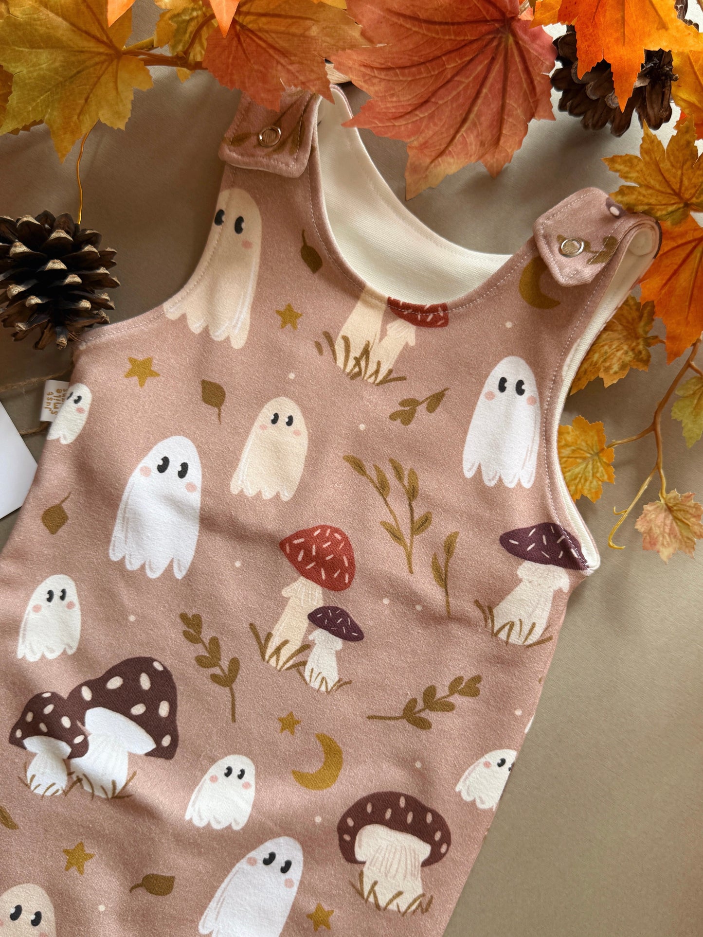 Mushroom Ghost Romper