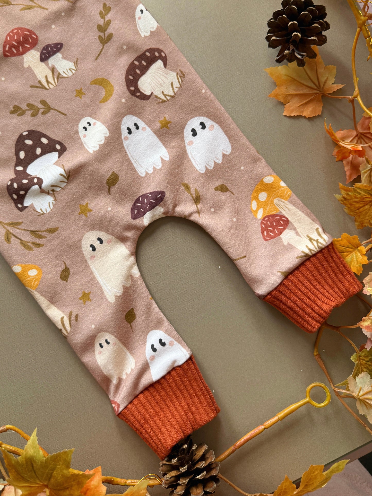 Mushroom Ghost Romper