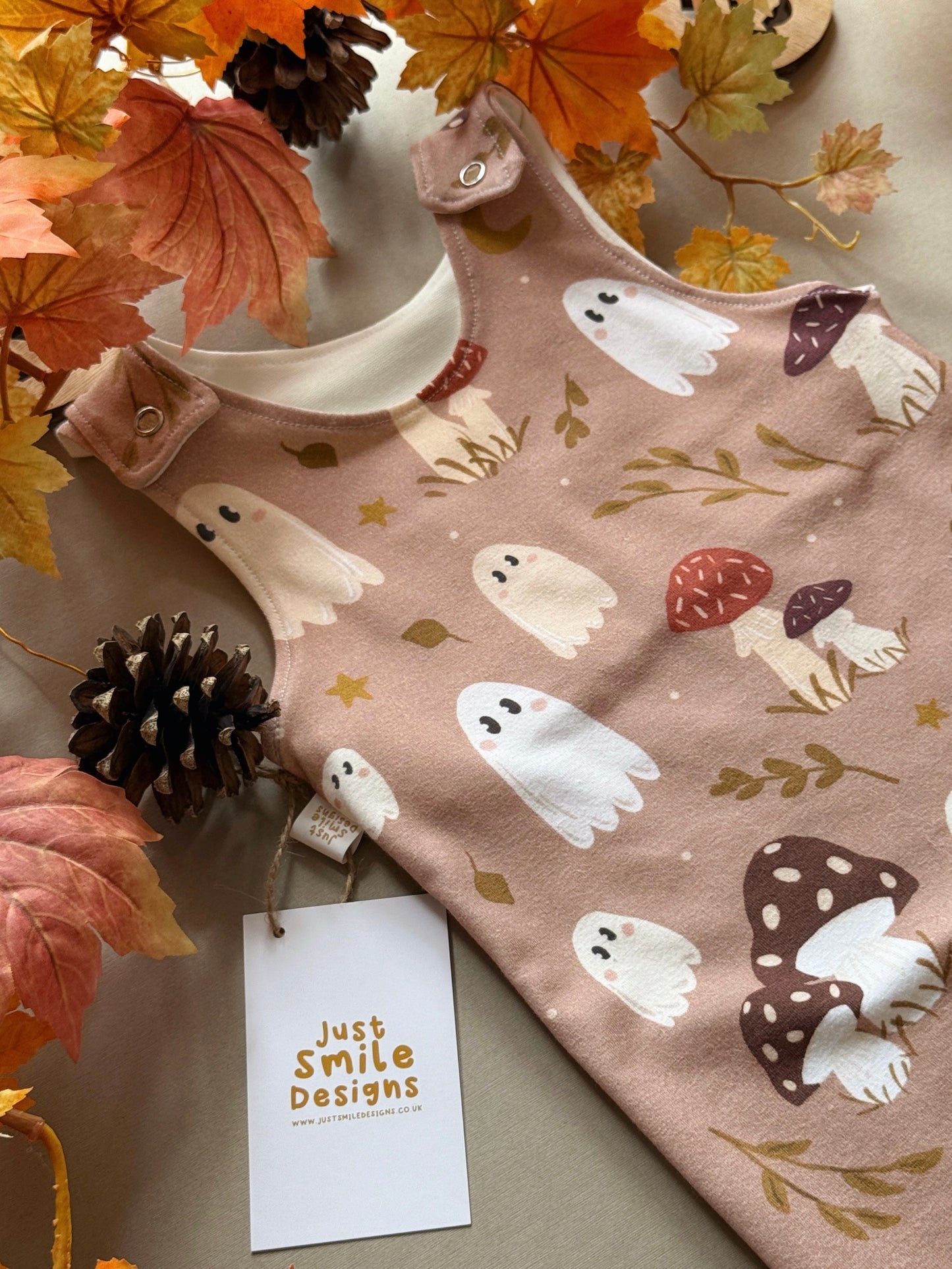Mushroom Ghost Romper