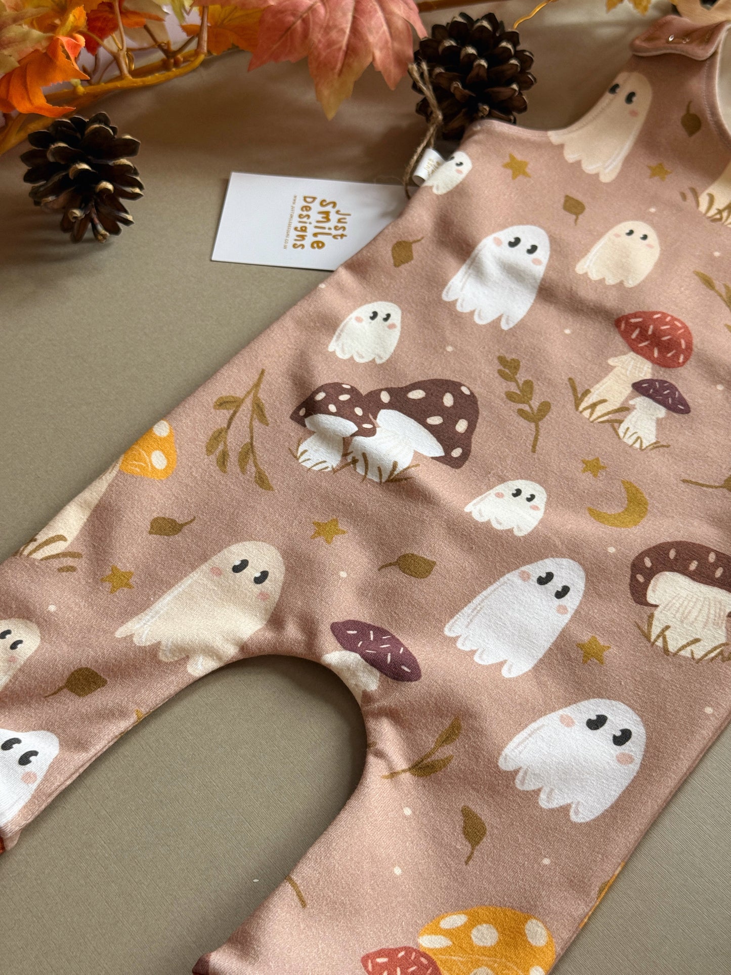 Mushroom Ghost Romper