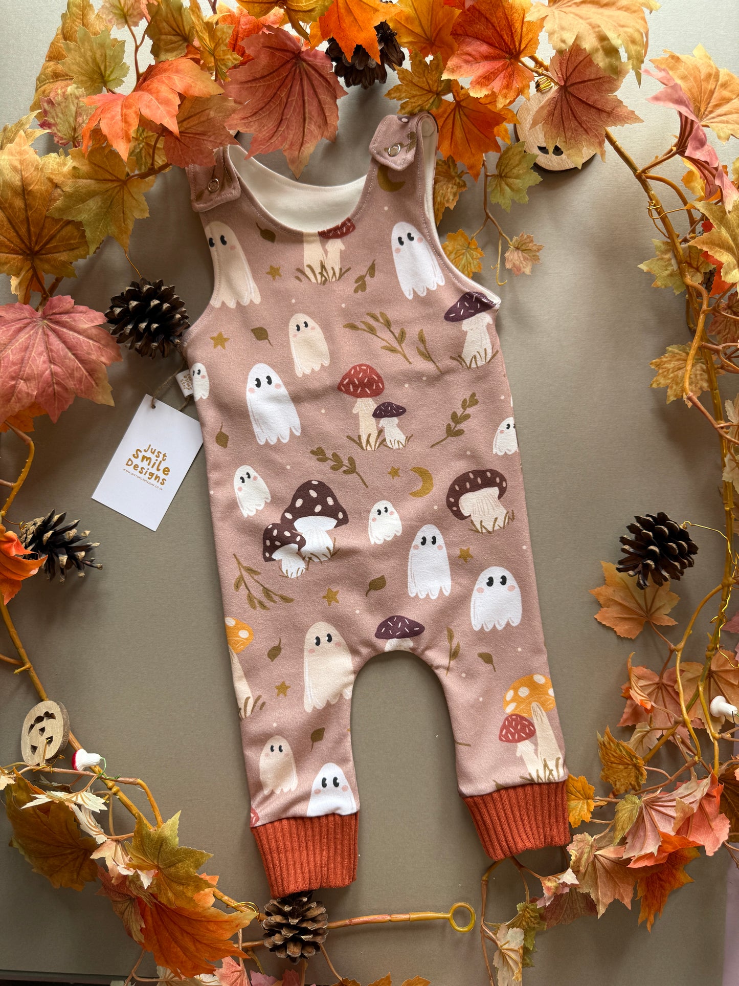 Mushroom Ghost Romper