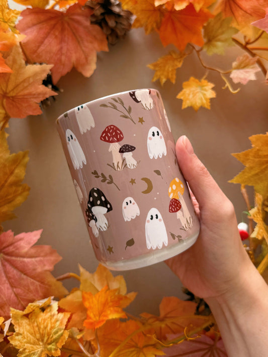 Mushroom Ghost Giant Mug - Tan