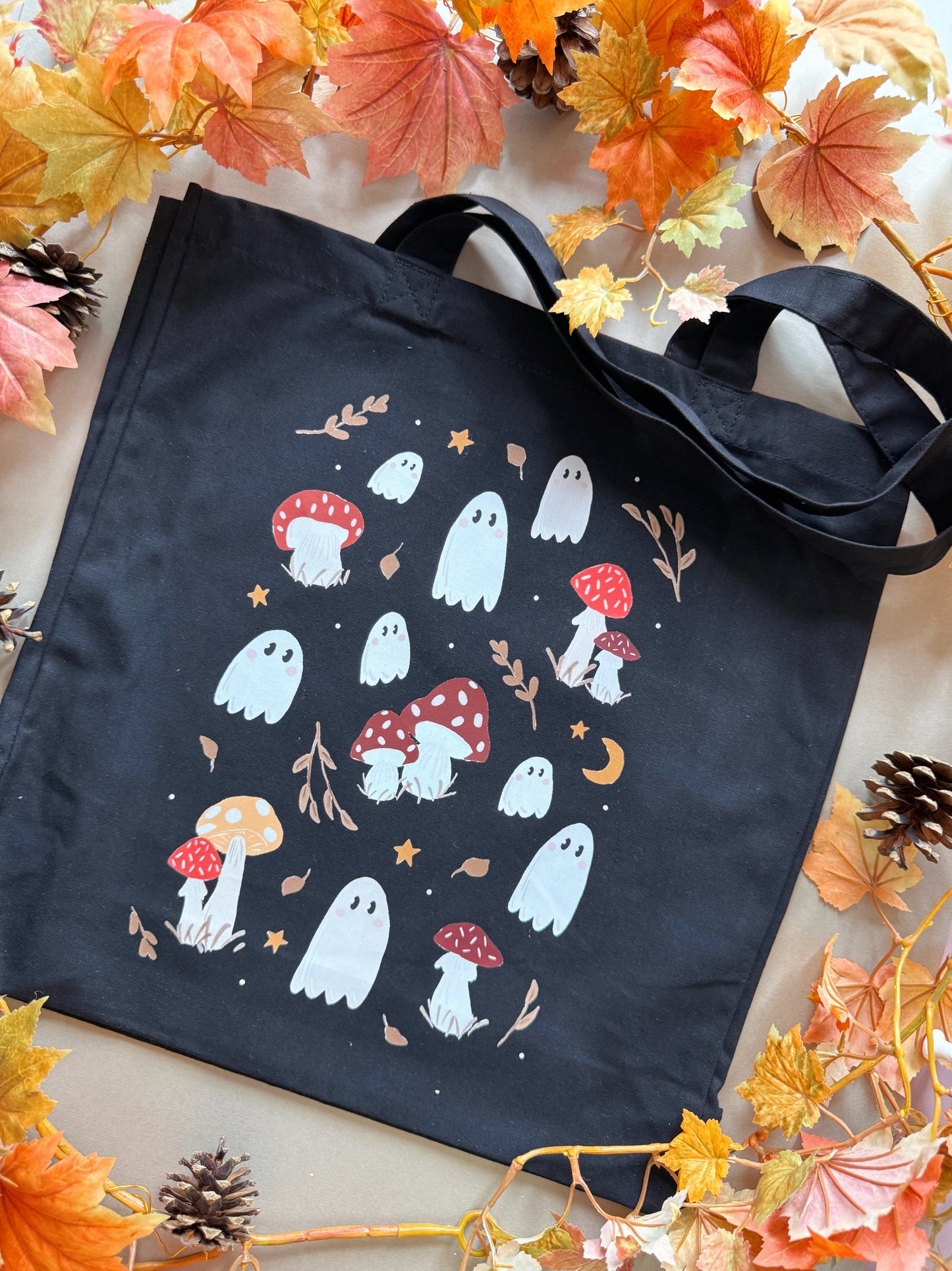 Mushroom Ghosts Giant Tote Bag