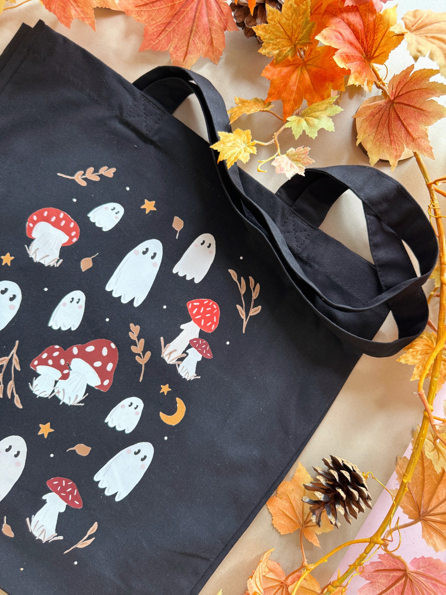 Mushroom Ghosts Giant Tote Bag