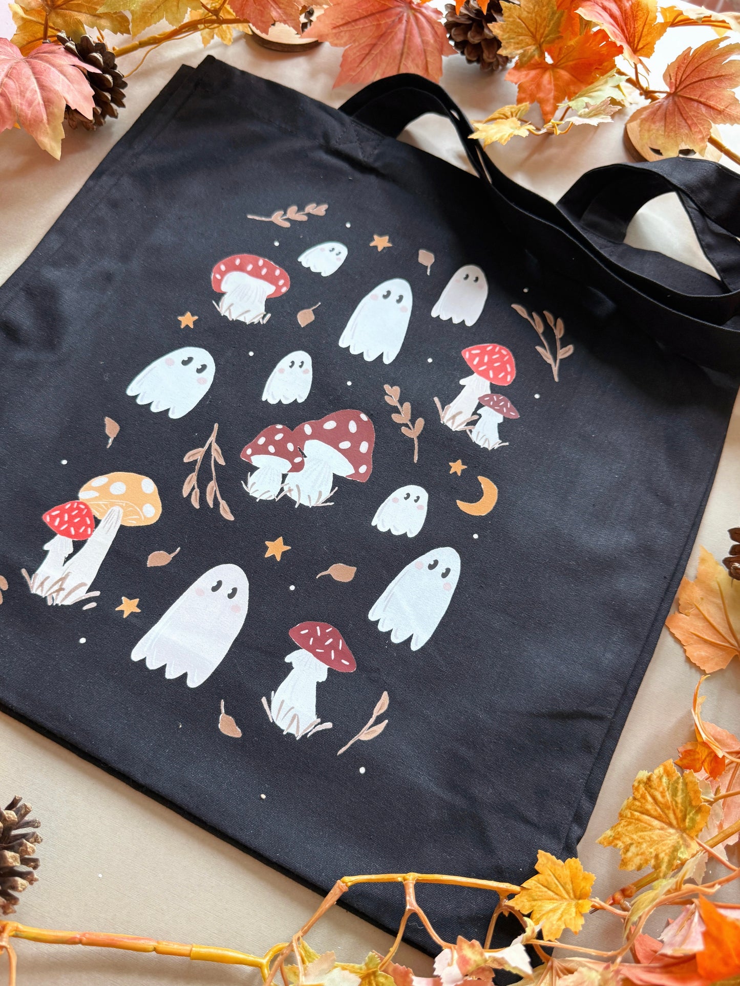 Mushroom Ghosts Giant Tote Bag