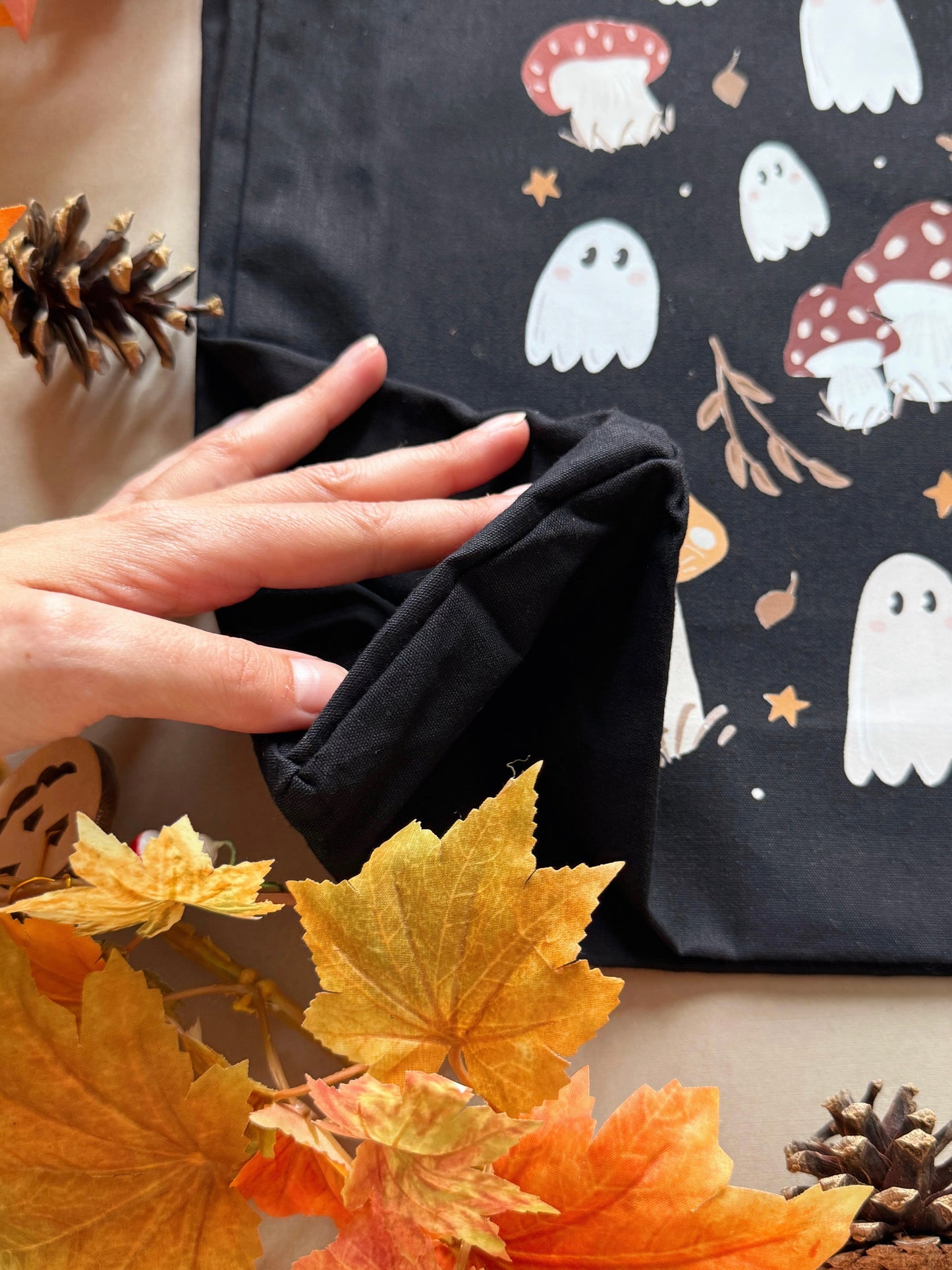Mushroom Ghosts Giant Tote Bag
