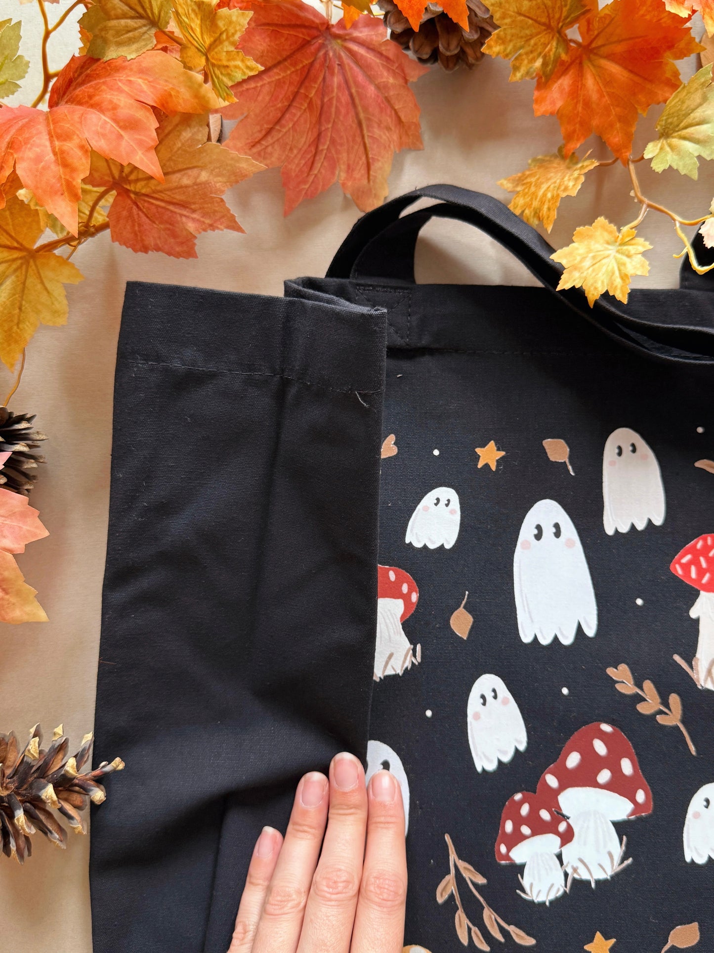 Mushroom Ghosts Giant Tote Bag